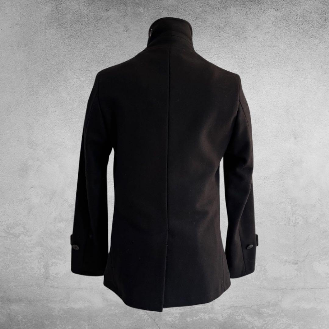 ナポレオンジャケット Pコート ウール 黒 Mサイズ モード お兄系 y2k