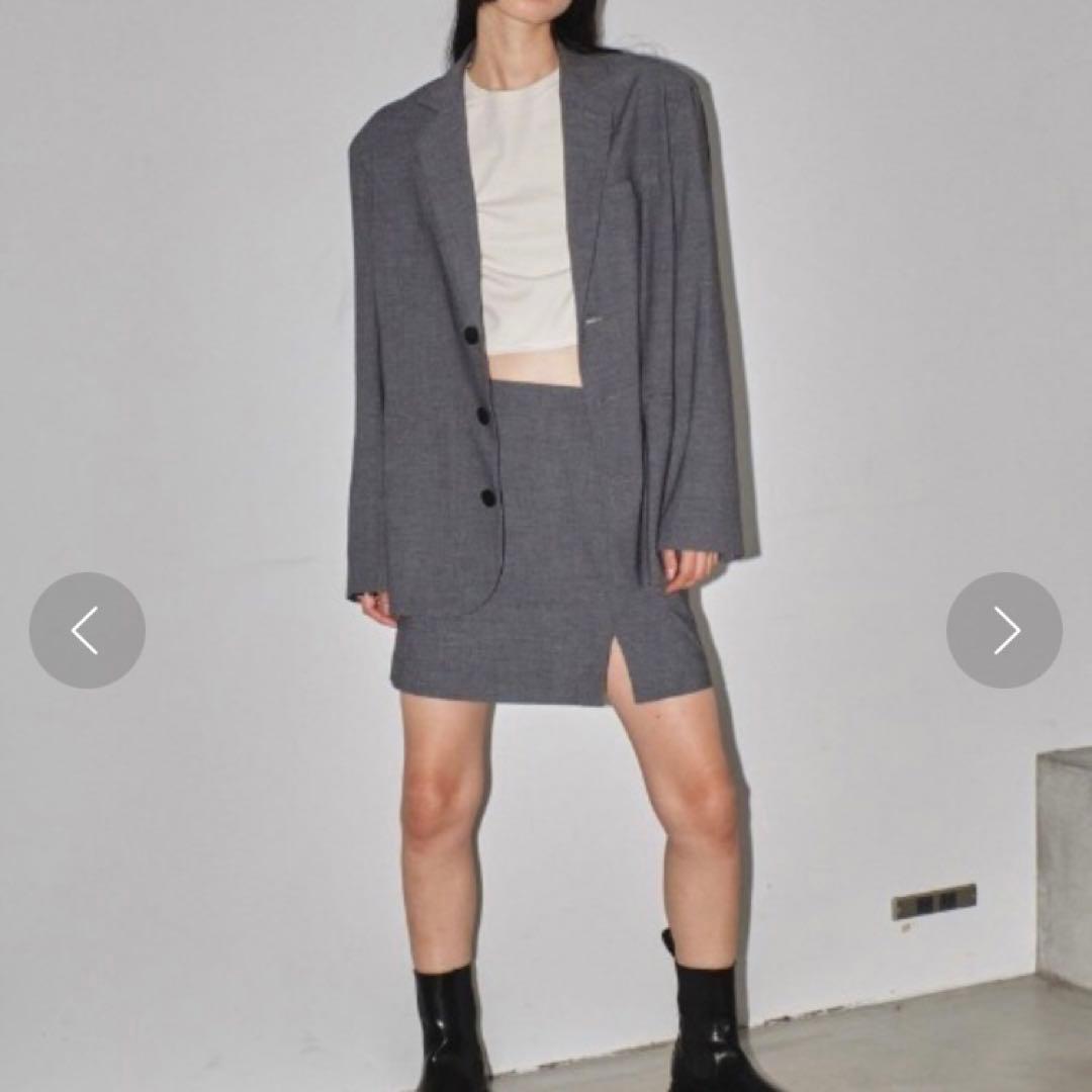 ヘザーオーバージャケット　36