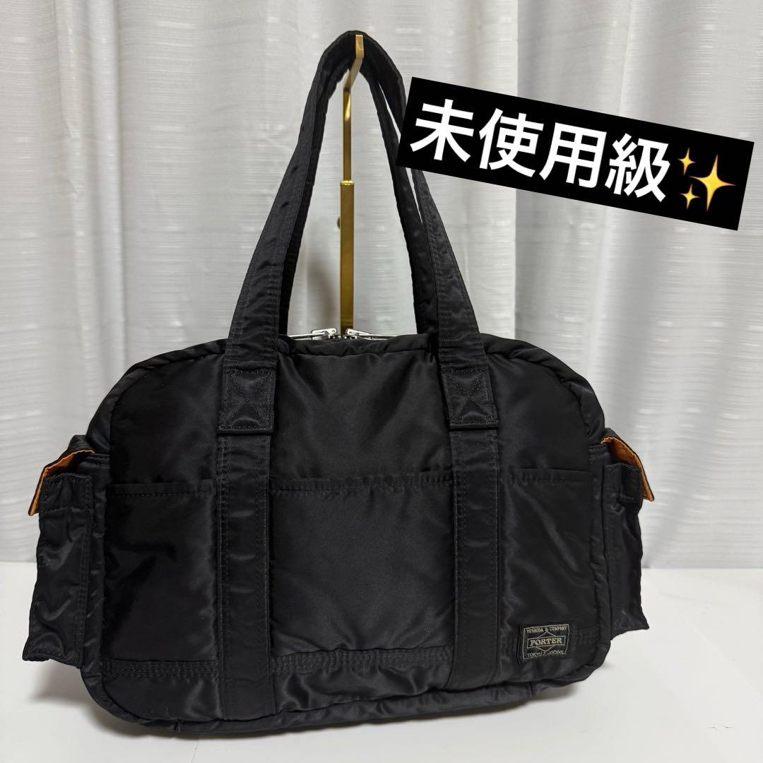⭐️未使用級⭐️　PORTER TANKER ダッフルバッグ　ブラック　ナイロン