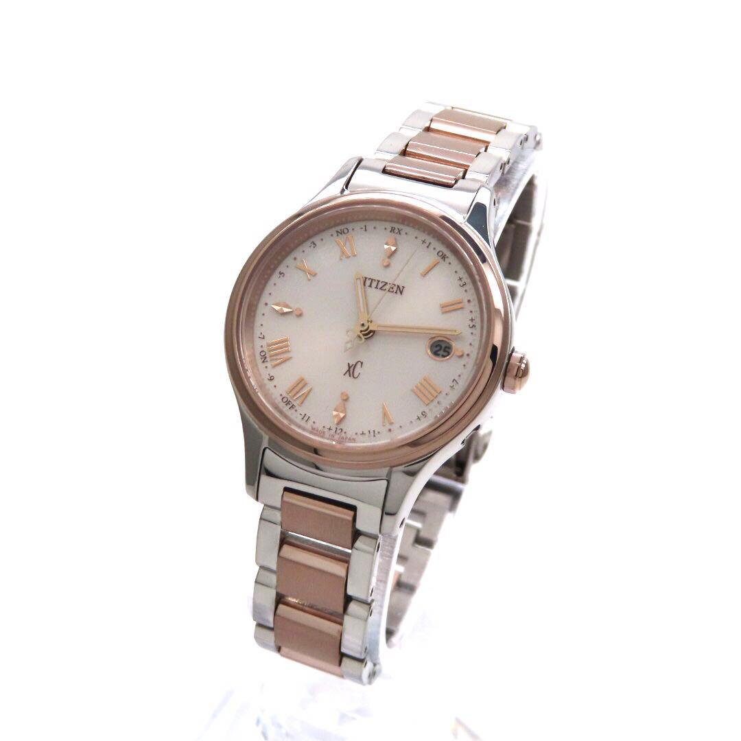 ☆新品同様 ES9496 64W クロスシー 電波ソーラー シチズン 時計