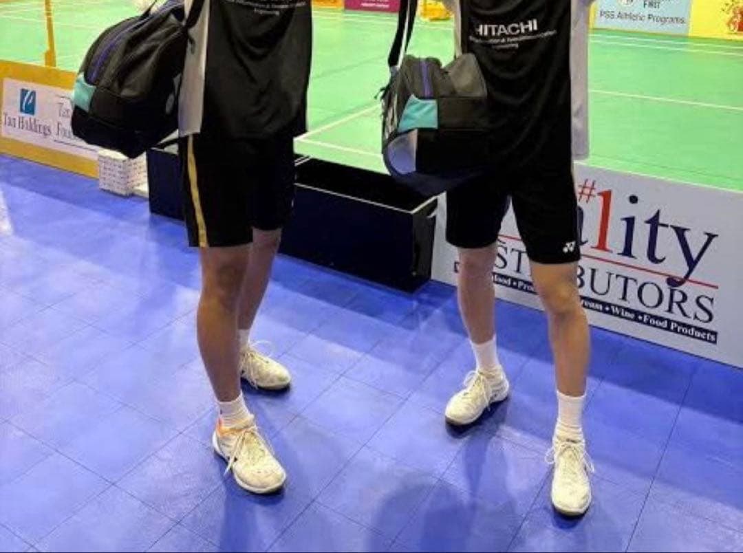 バドミントンヨネックス　特注ハーフパンツ　日立[非売品]