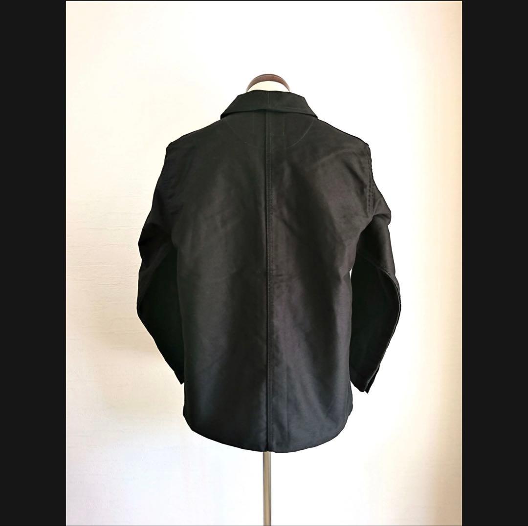 ル サン パレイユ コットンモールスキン カバーオール　ブラック 44 XL