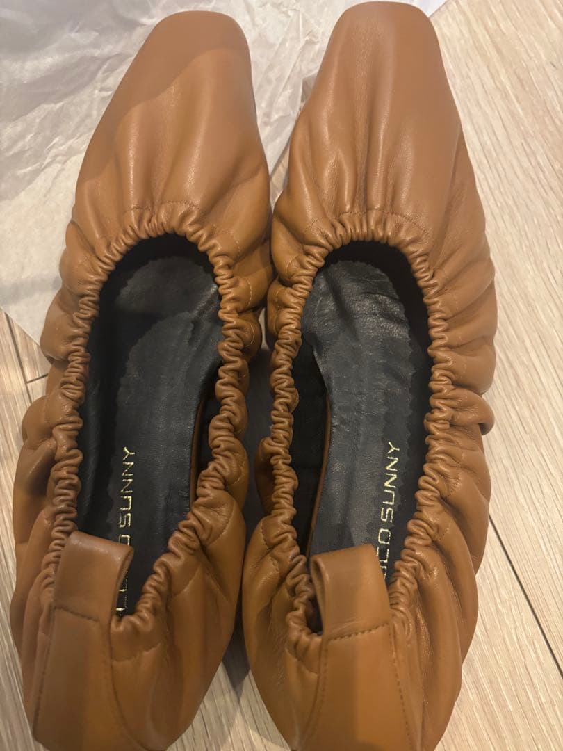 【新品】ペリーコ　 サニー　 ブラウン レザーソール シューズ 39