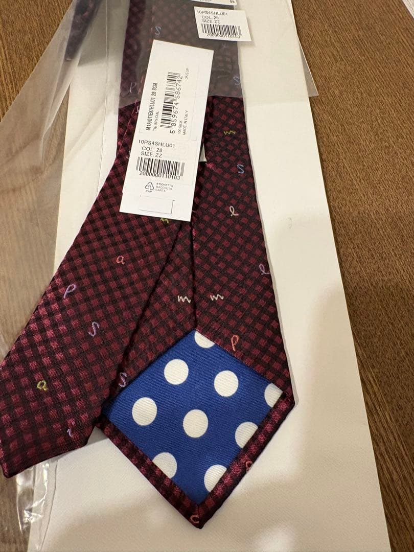 Paul Smith ネクタイ ワインレッド チェック