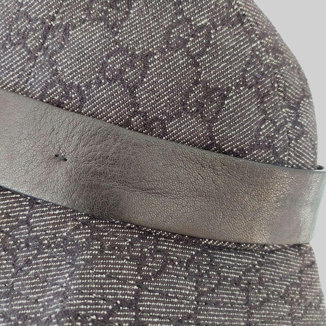 《タグ付未使用・プレートキズ有》GUCCI ブラックデニム バケットハット L