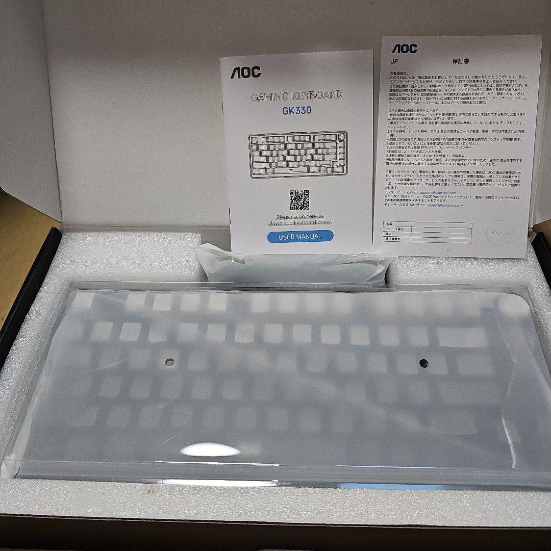 AOC GK330 ゲーミングキーボード ワイヤレス3WAY接続 Mac/Win