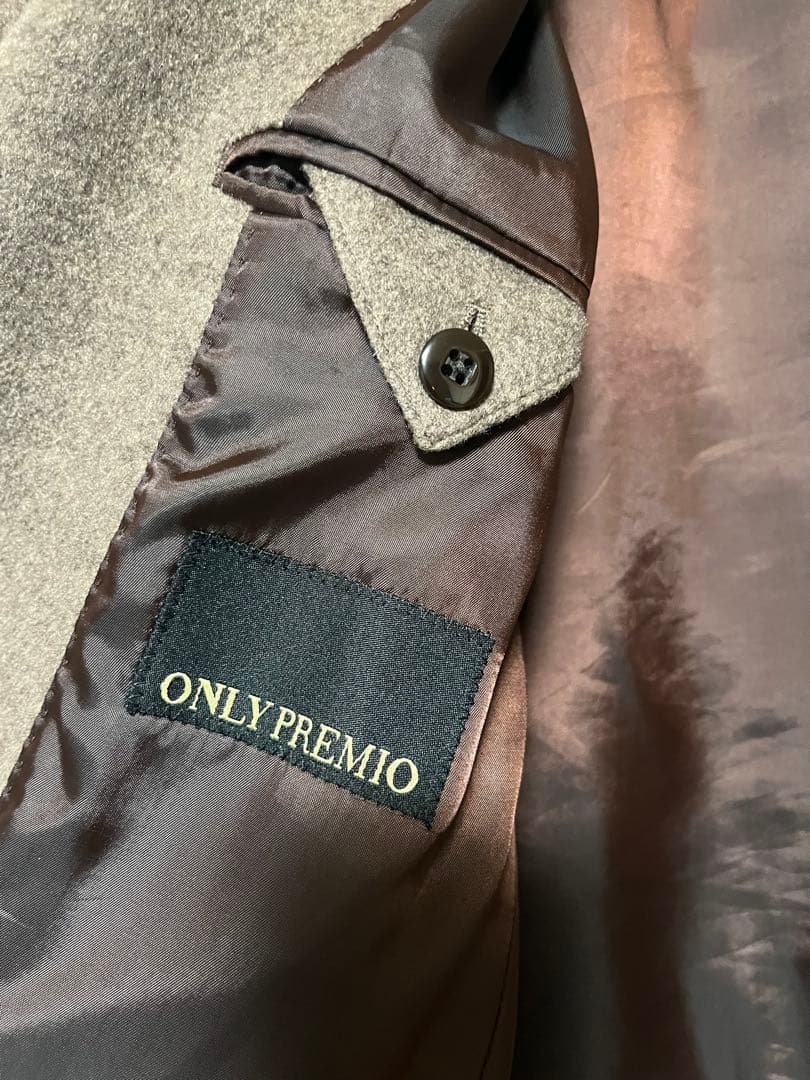 ONLY PREMIO カシミヤ100% チェスターコート(グレージュ)