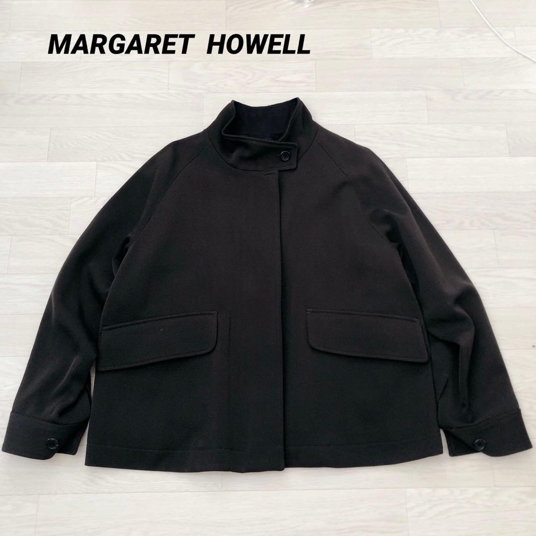 ２４年 美品 マーガレットハウエル　ウールツイル ブルゾン ジャケット Ⅱ 比翼