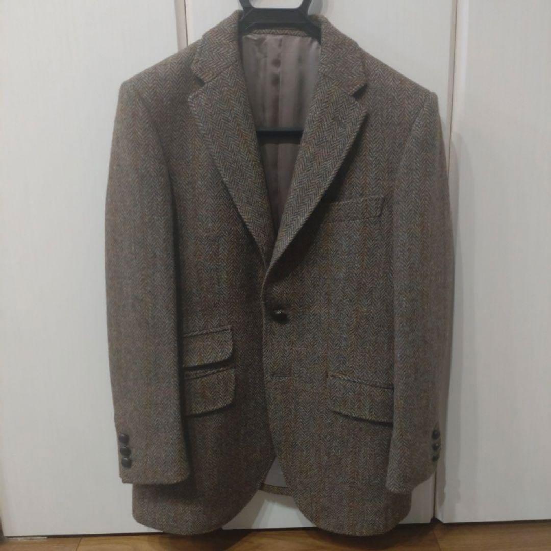 HARRIS TWEED セットアップ ジャケット ジレ スリーピース ブラウン