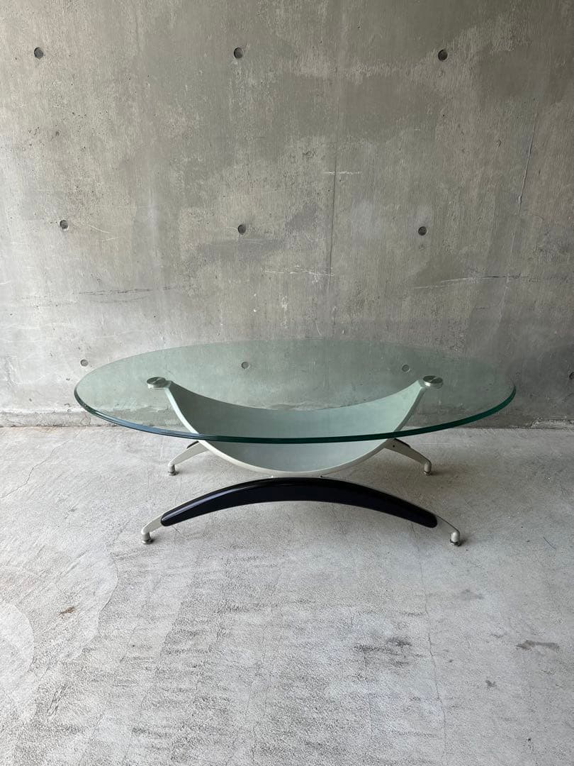 スペースエイジ　オーバルテーブル　ミッドセンチュリー　ポストモダン