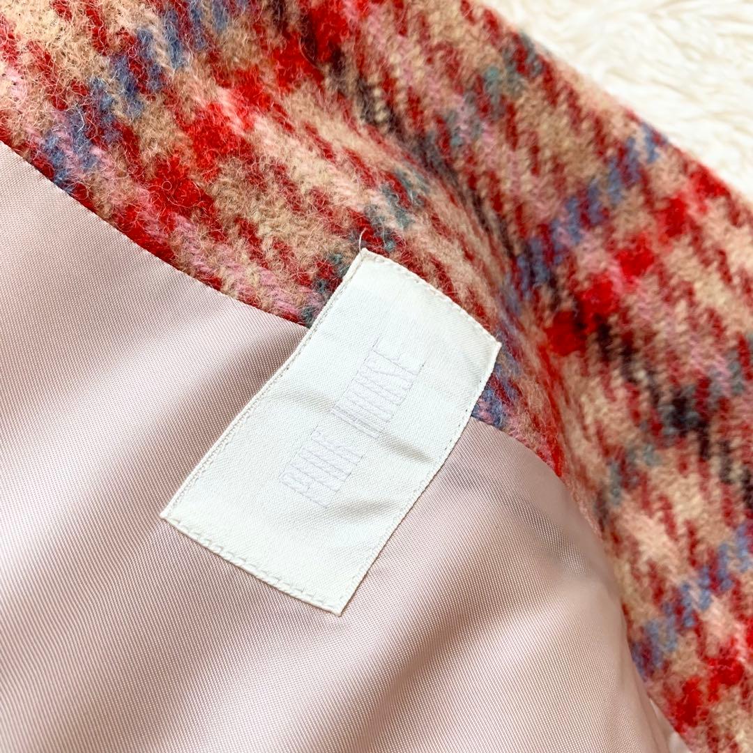 美品＊ピンクハウス　秋冬　チェック　テーラード　ジャケット　L相当