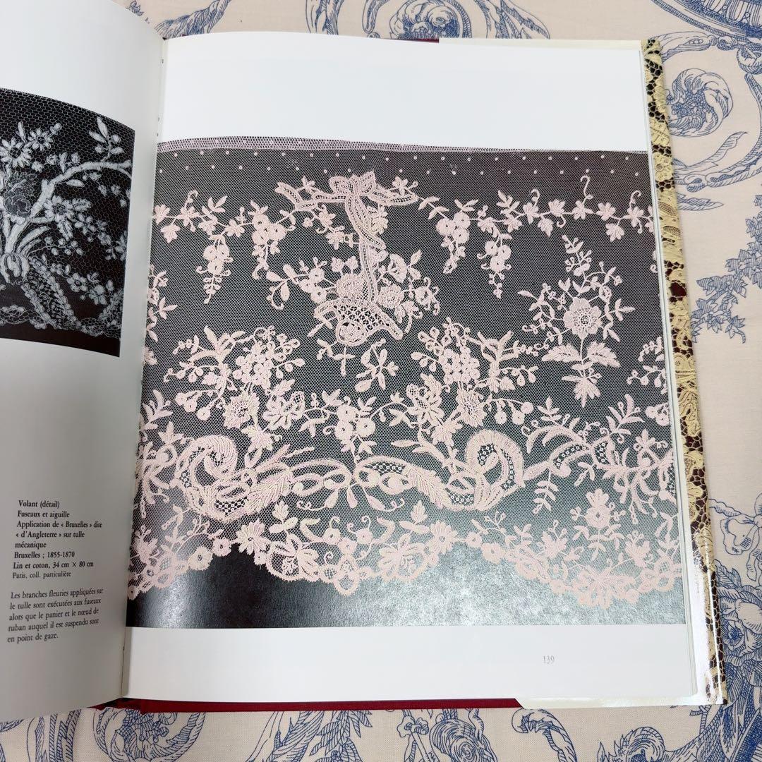 値下Dentelles レースに関する本　アンティークレース　大型本　フランス語