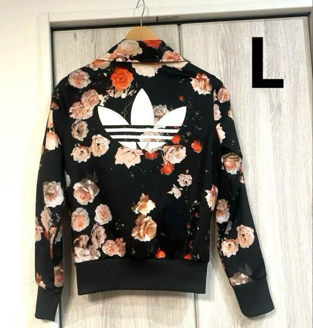 美品 アディダス FIREBIRD バラ柄 トラック ジャケット ジャージ