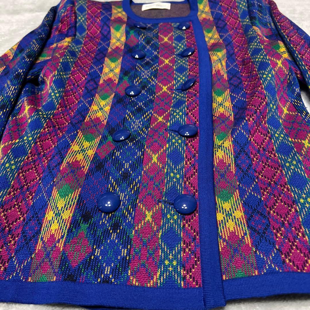 美品！ Yves Saint Laurent アーガイルパターンジャケット