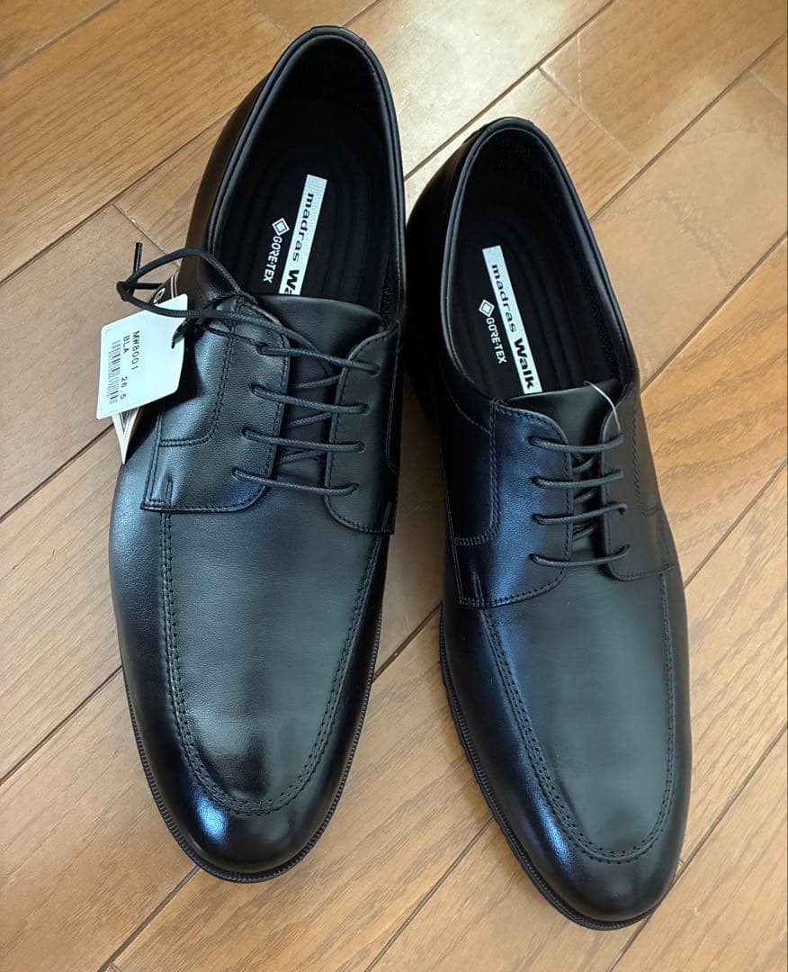 madras Walkメンズ MW8001ビジネスシューズ 防水 ゴアテックス