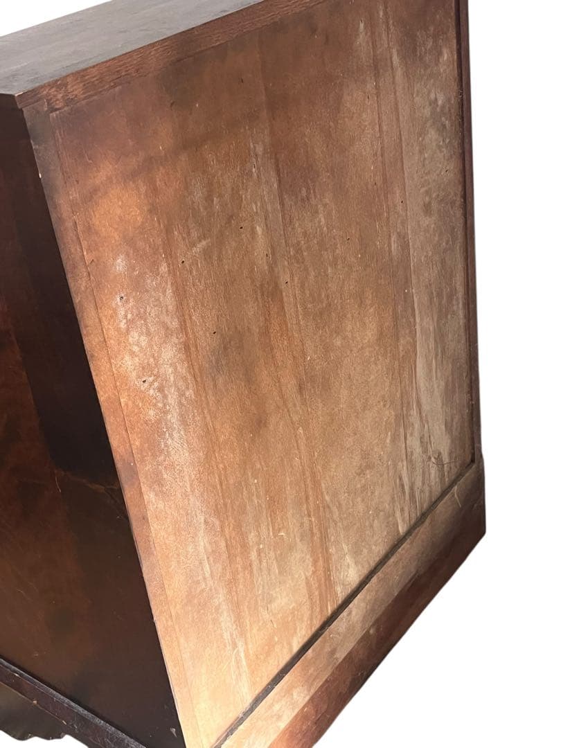 北海道民芸ダークブラウン 木製ライティングビューロー