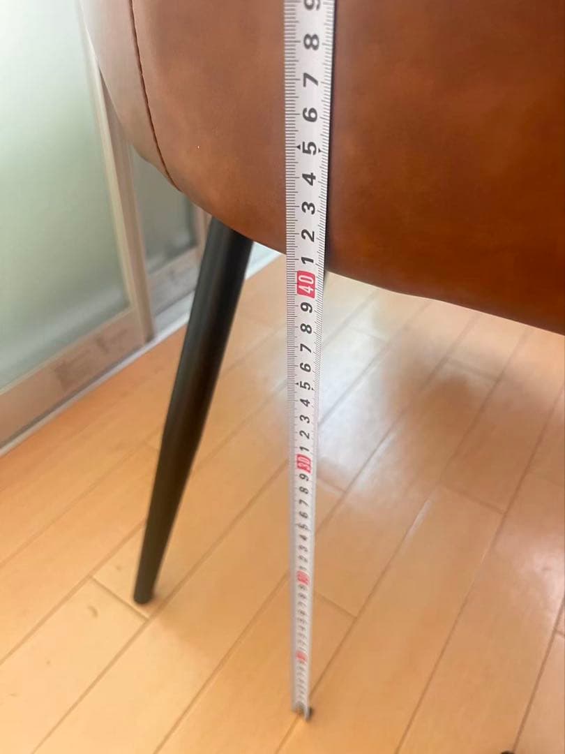 高級感レザーファブリックダイニングチェア4脚セットスチール脚北欧風おしゃれ