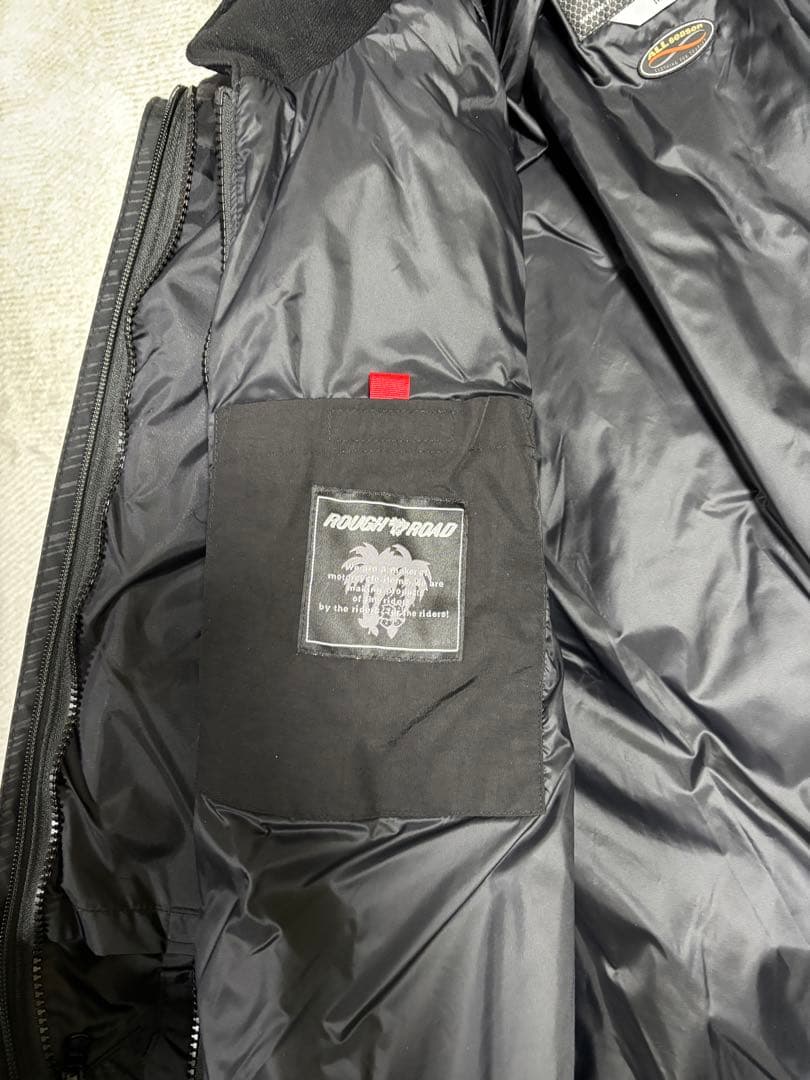 ラフ&ロード　ウインタージャケット黒/赤　M