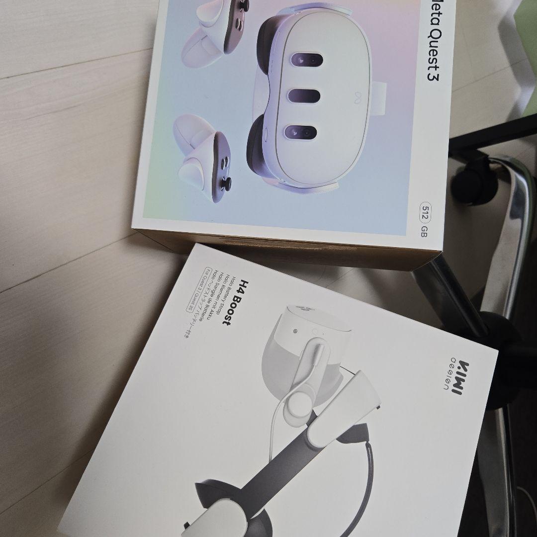  Quest 3 512GB ヘッドセット & H4 Boost