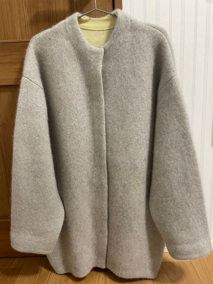 ELENDEEK CN RACCOON MIX カーディガン グレー 02