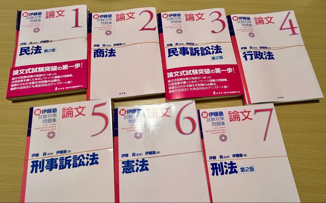 【最新・裁断済】新伊藤塾試験対策問題集 7科目セット