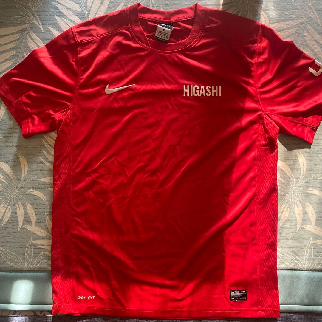 NIKE ナイキ　東福岡高校　サッカー　練習着　半袖　XL 選手支給練習着