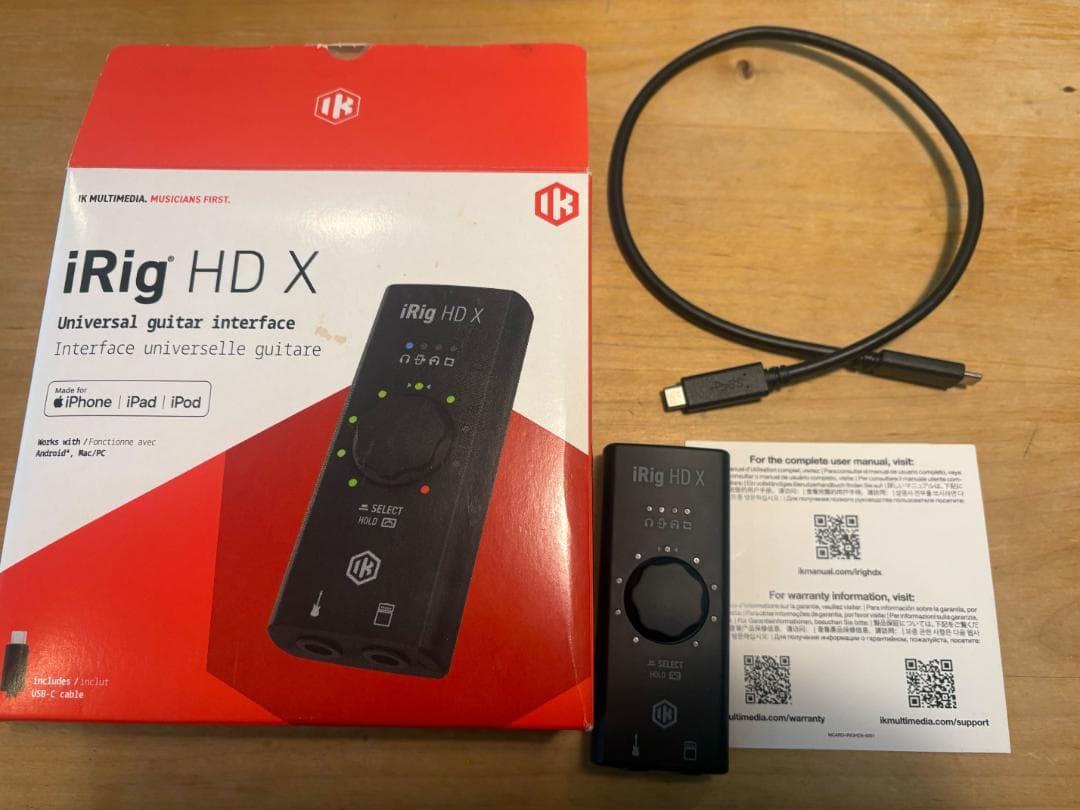 iRig HD X + USBケーブル