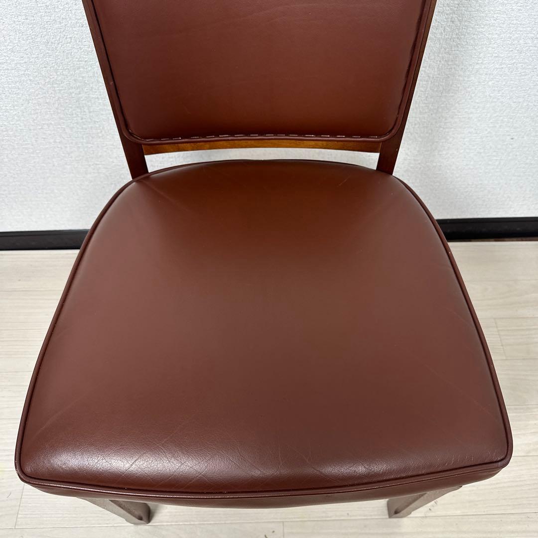 マルニ木工 地中海 本革チェア 高級クラシック家具 ダイニングチェア ※i4※
