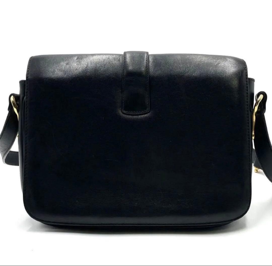 CELINE セリーヌ　ショルダー　バッグ　ブラック ヴィンテージ レザー