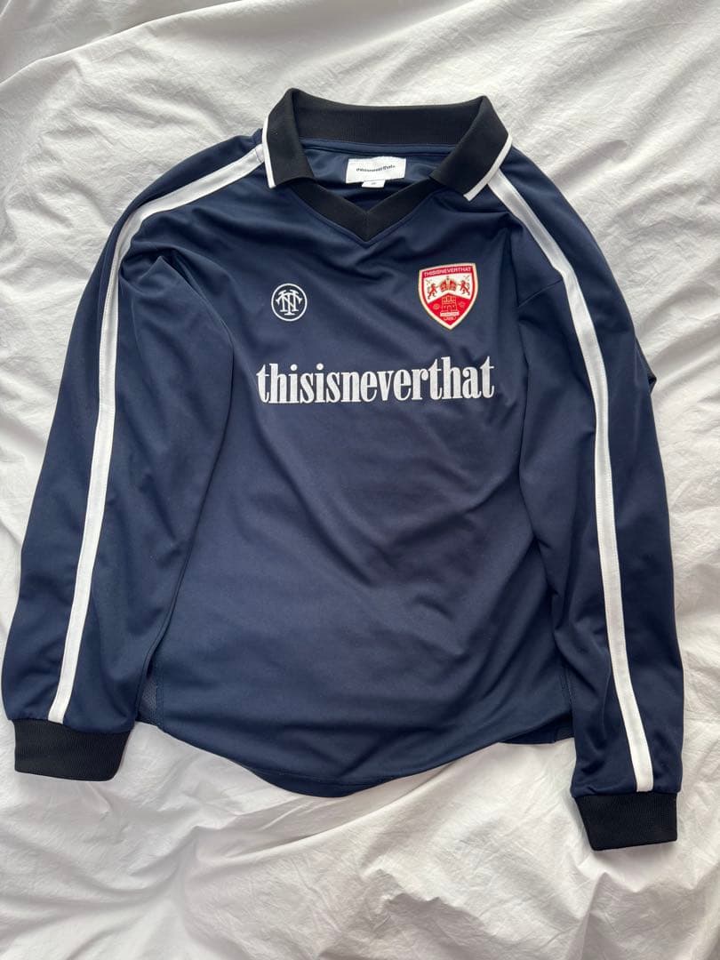 thisisneverthat ネイビー　Soccer Jersey M