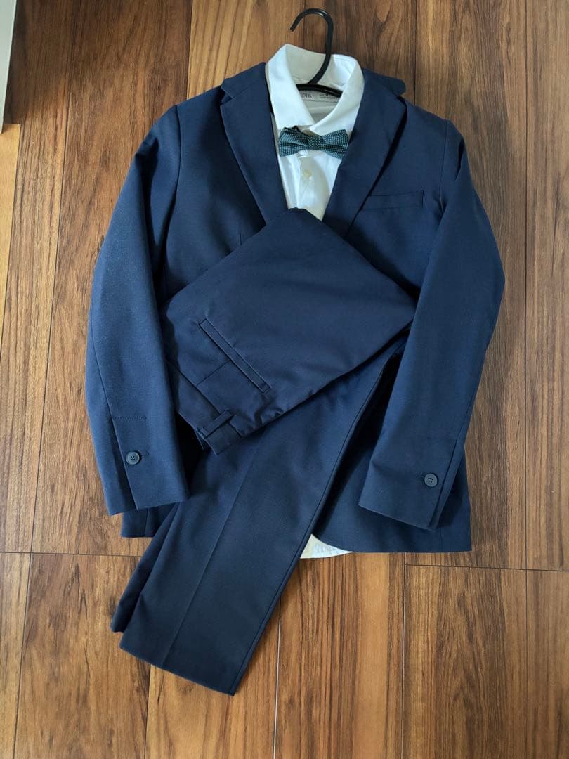 ZARA ザラ　ネイビー スーツ 140cm 卒業式　入学式　セット