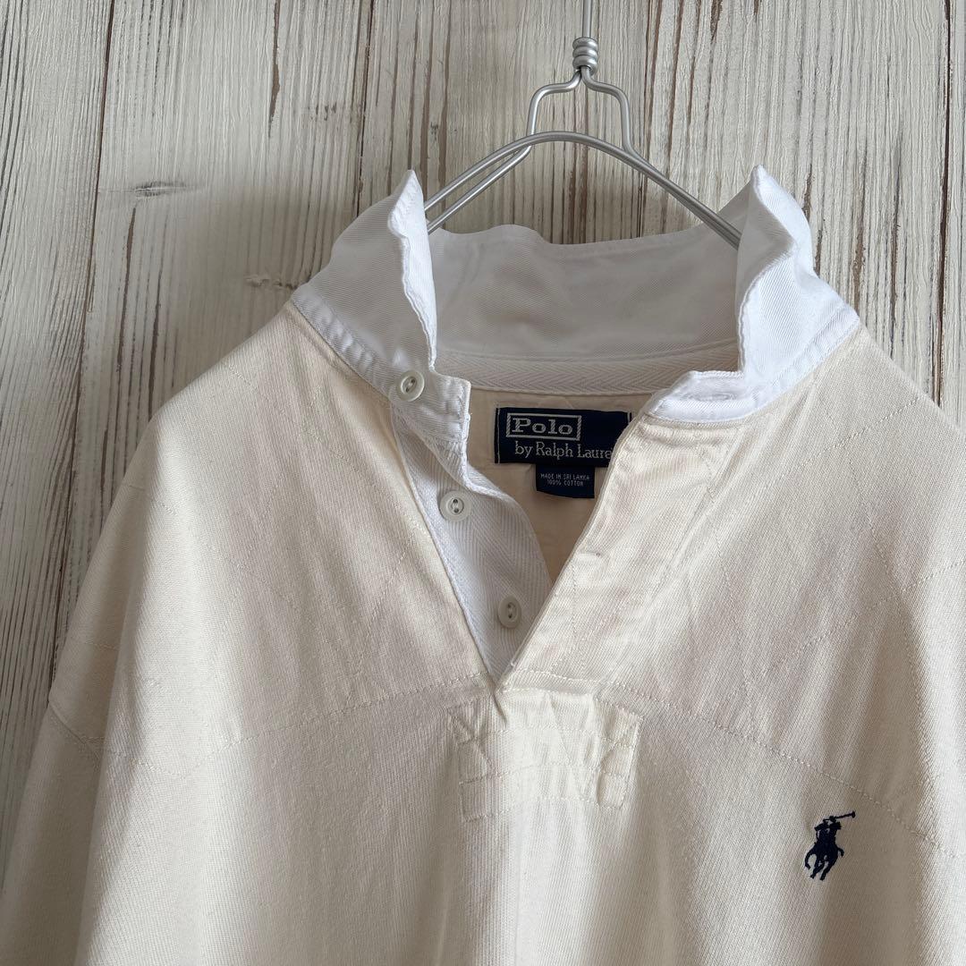 希少メンズ　POLO RALPH LAUREN 90s長袖 ラガーオーバーシャツ
