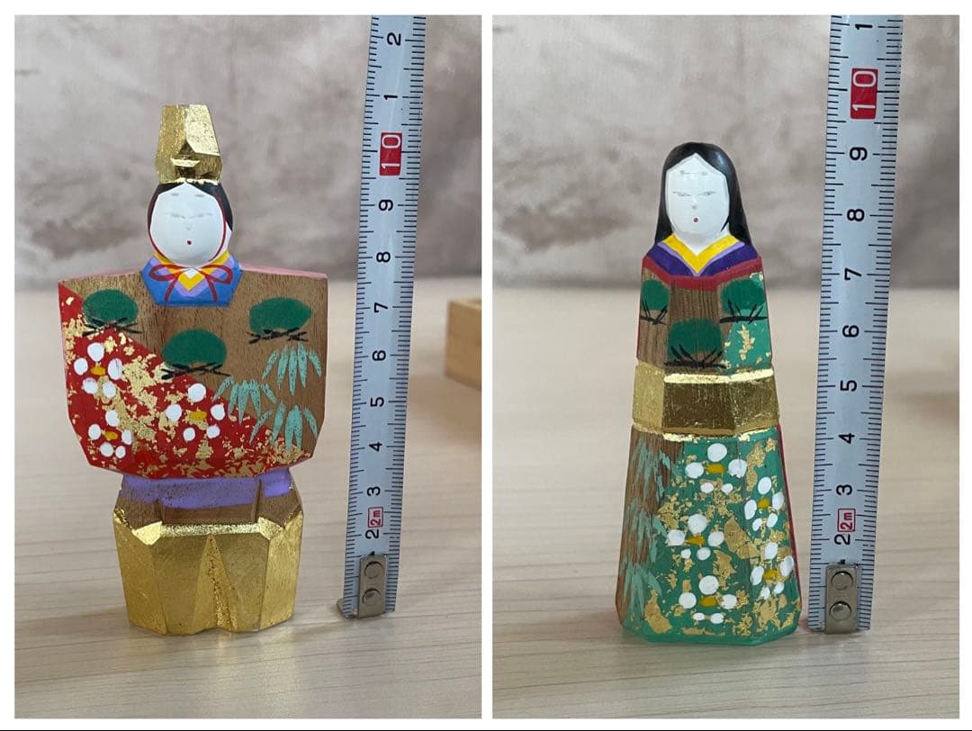 奈良一刀彫　木彫り　雛人形　立雛　S1158