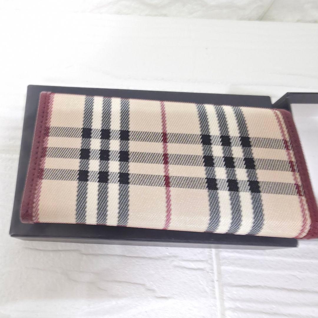 224【未使用品 箱付き】 　バーバリー 5連キーケース ベージュ ノバチェック