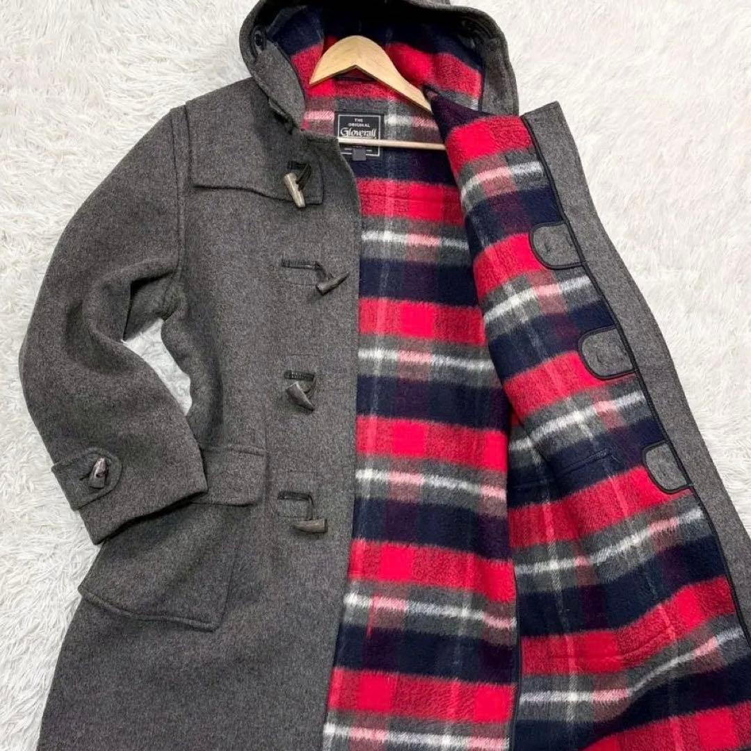 Gloverall　グレー ダッフルコート ウールブレンド　サイズ42