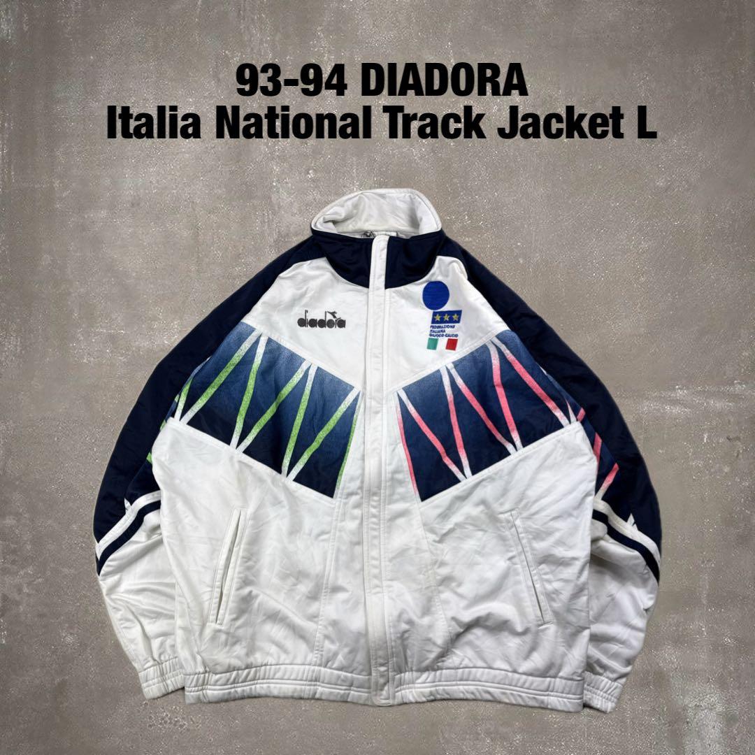93-94 ディアドラ サッカー イタリア代表 トラックジャケット L ジャージ