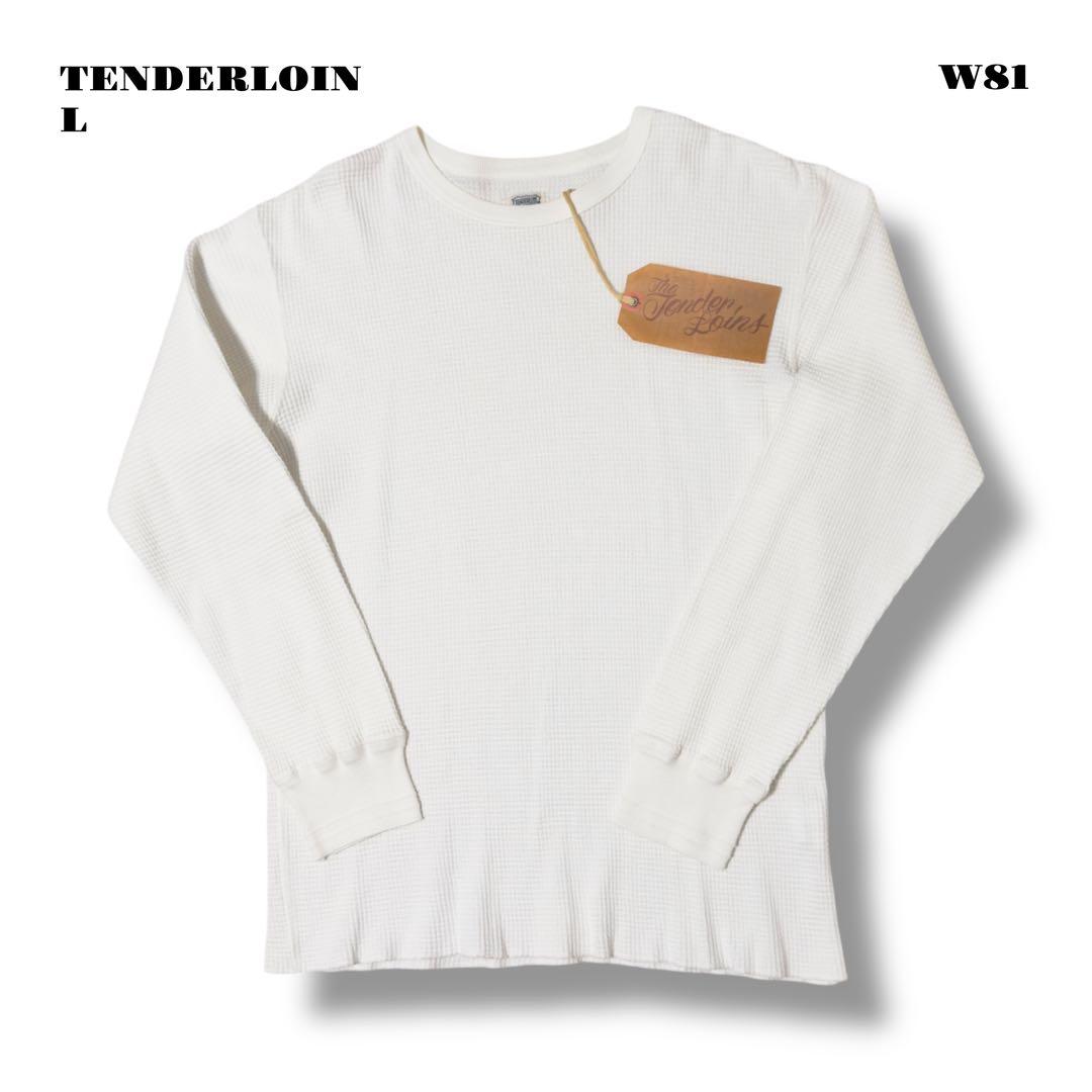 希少品！ TENDERLOIN サーマル ロンT 長袖 Tシャツ ホワイト白 L