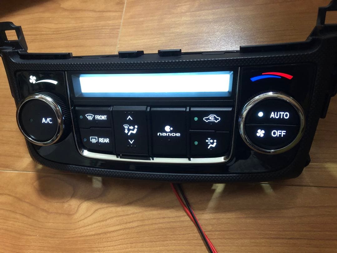 NZE16 カローラ　フィールダー　前期　エアコンパネル　LED打ち替え 2