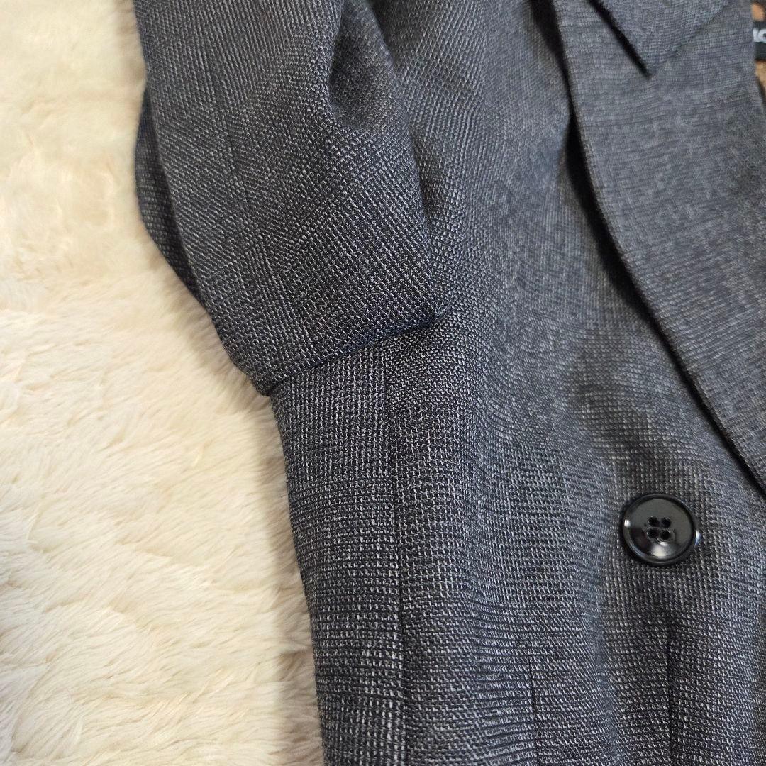 美品　テーラードジャケット　ダブル　ヒョウ柄　グレー　ドルガバ
