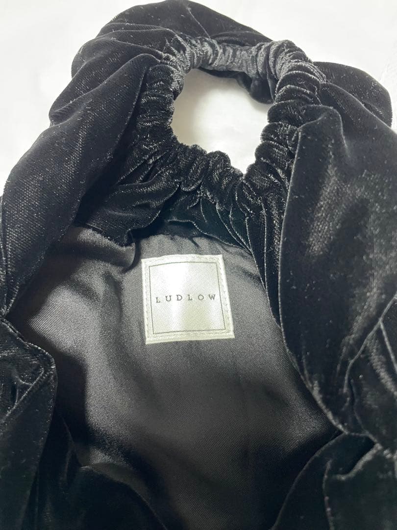 ラドロー ludlow ベルベット　ハンドバッグ　バッグM