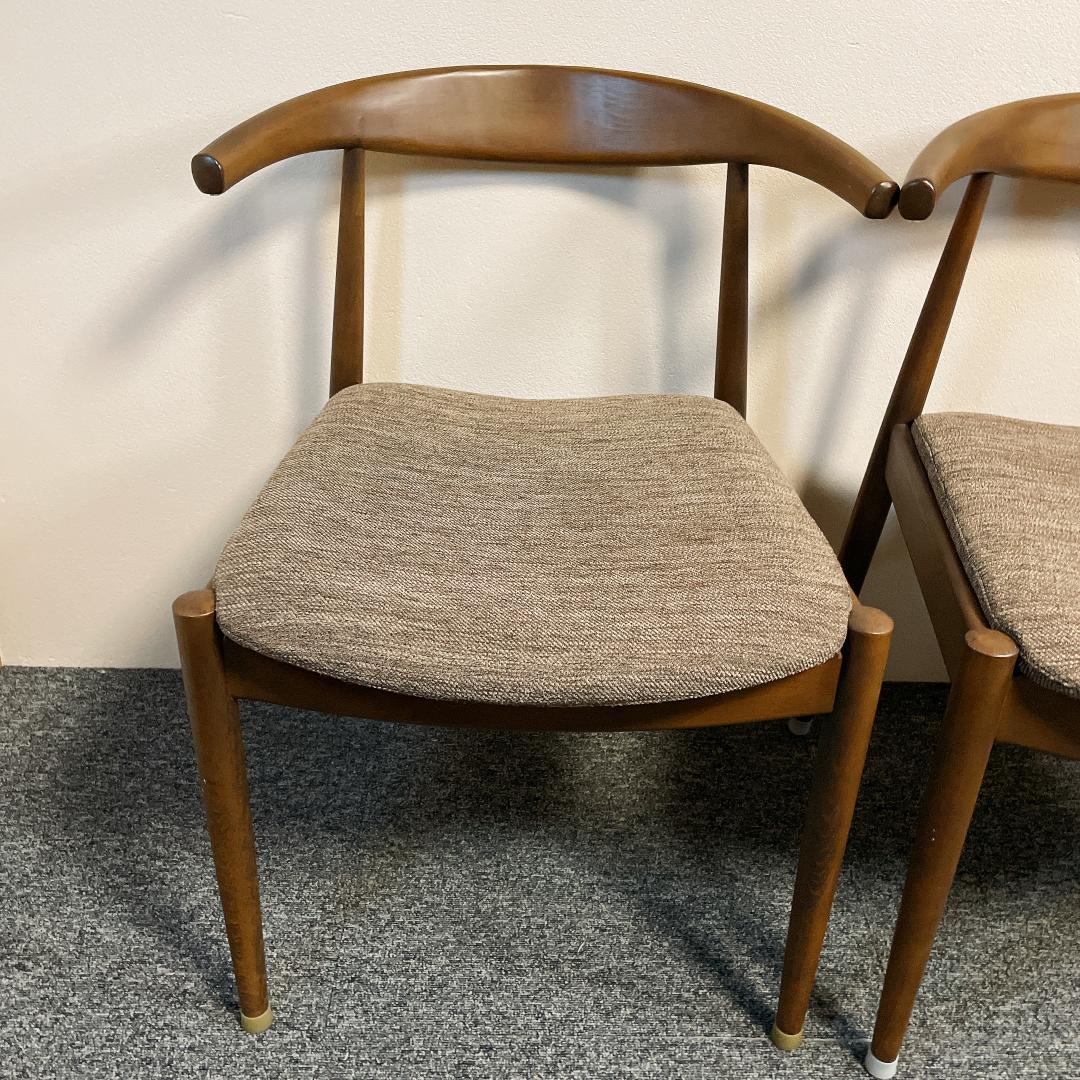 【希少ブラウン✨】ニトリ NコレクションC-01D ダイニングチェア　2脚