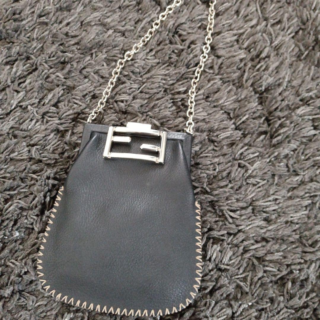 レア　フェンディ　ヴィンテージ　がま口　チェーンバッグ