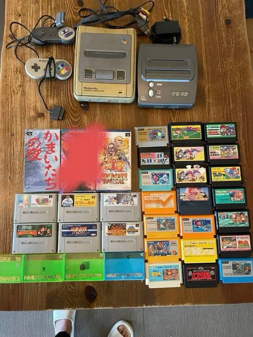 スーパーファミコン FCX2 本体  ソフトSF8本 FC21本 ファミコン本体