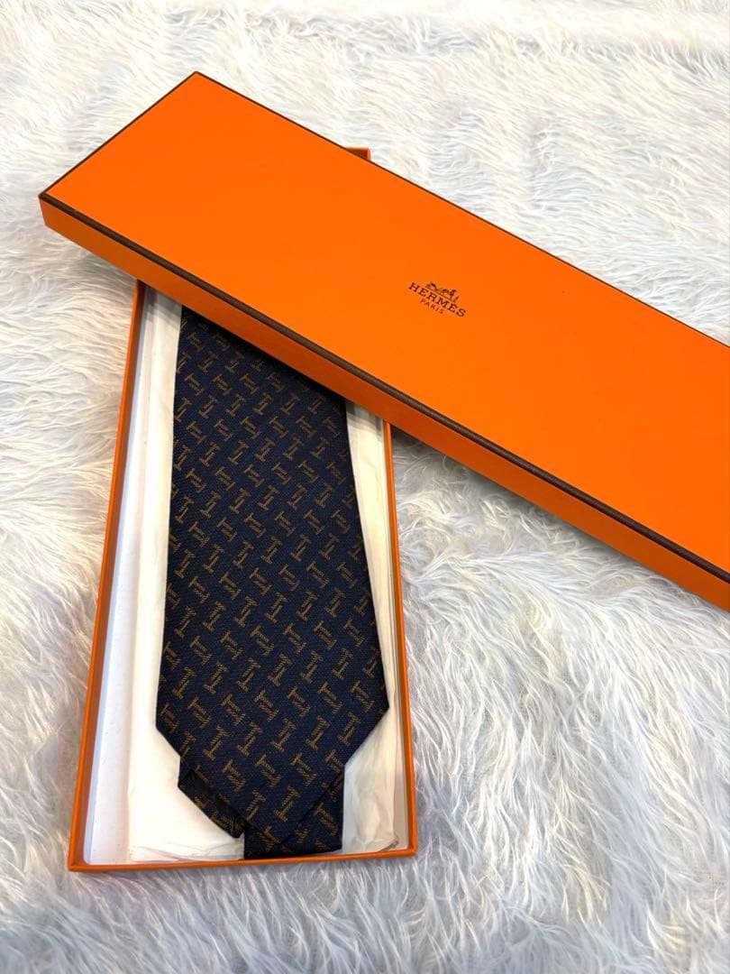 【箱付き】HERMES エルメス　ネクタイ　美品