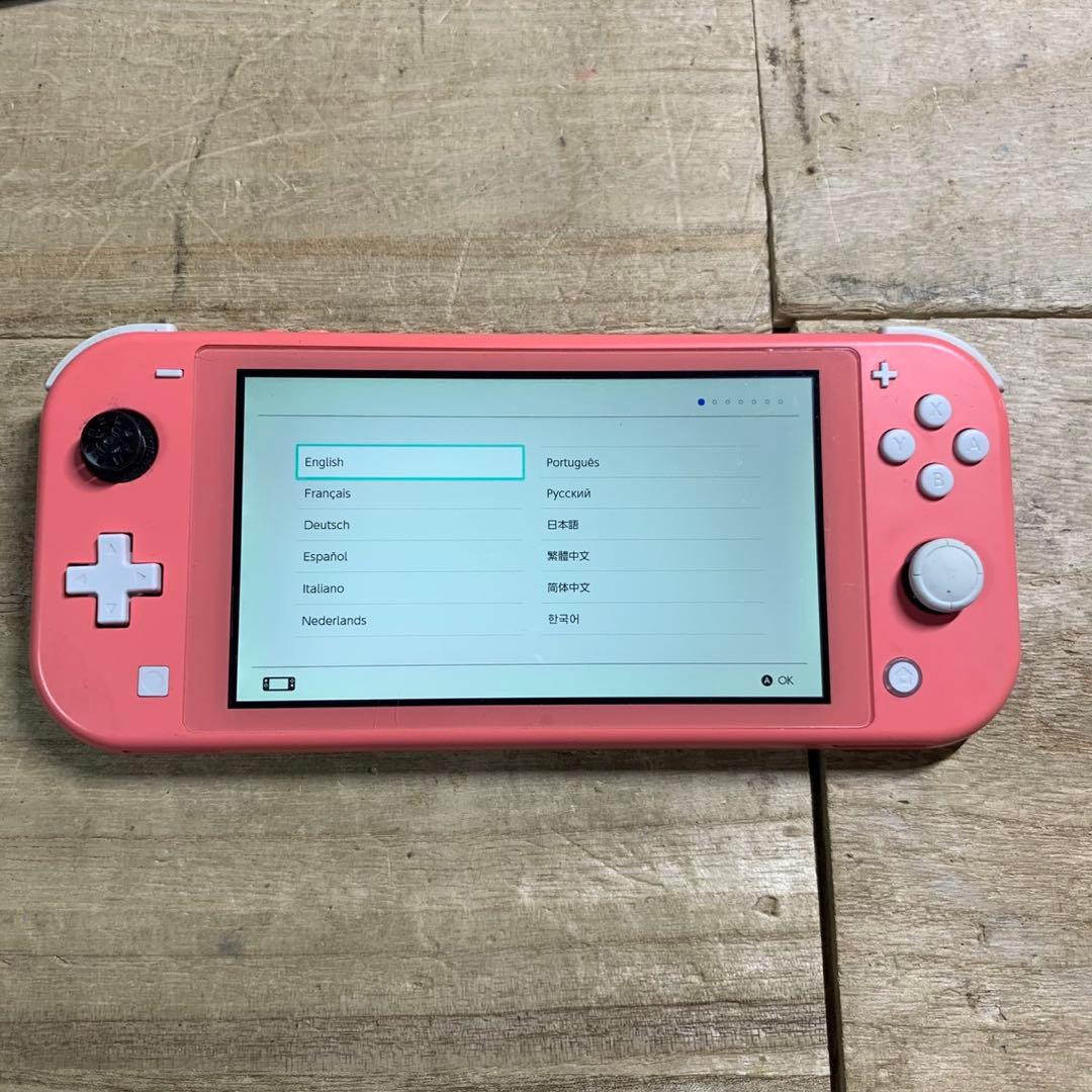 Nintendo Switch Switch lite 本体　ピンク　スティック