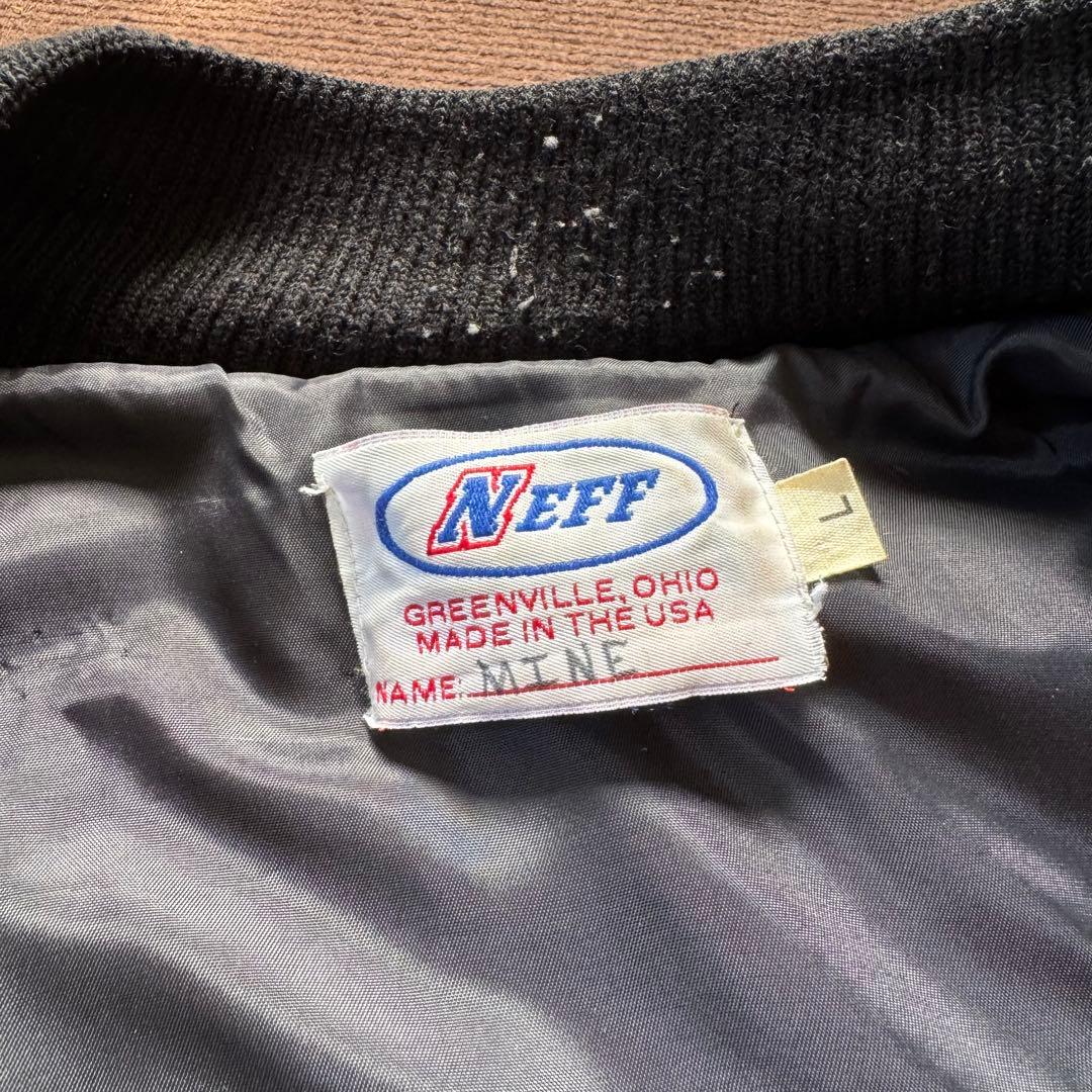 NEFF レターマンジャケット 黒 黄色