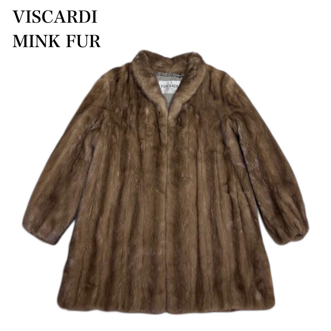【美品】VISCARDI Italy製/ミンクファーコート/ハーフコート