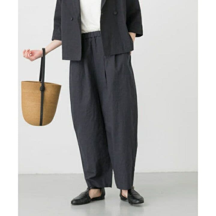 かぐれ　コットンリネンラミーサルエルパンツ