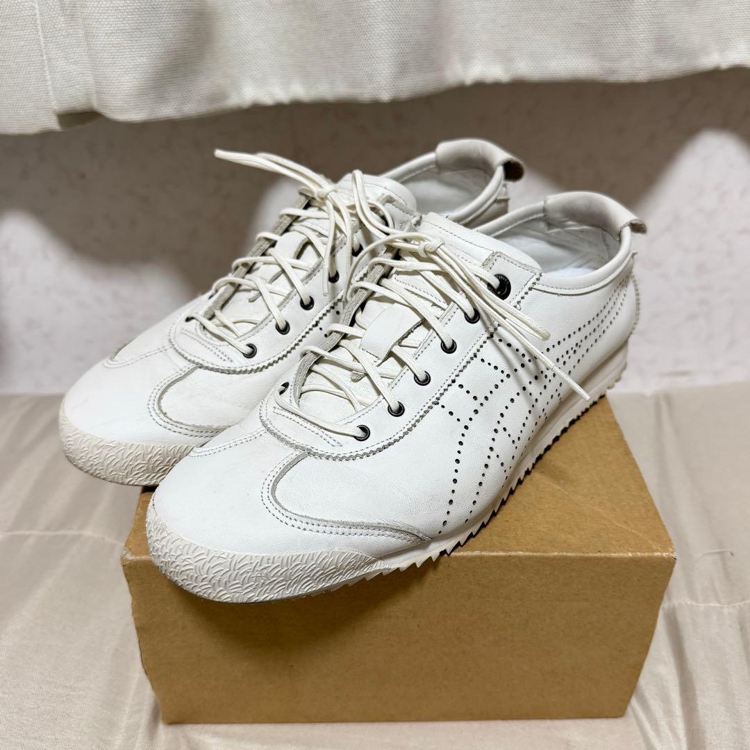 【美品】オニツカタイガー メキシコ66 スリッポン レザースニーカー