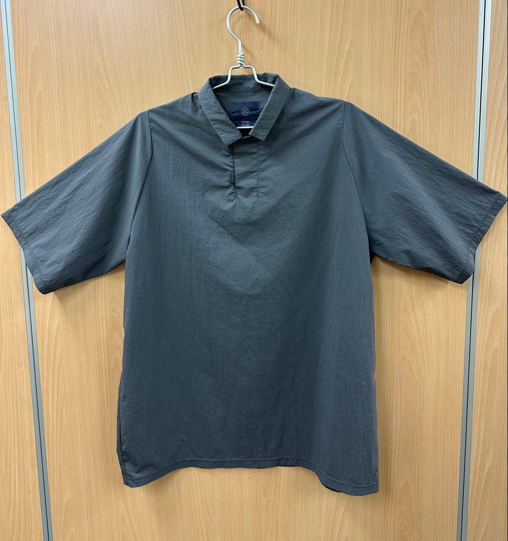 トップス TEATORA CAPSULESNAP POLO SHIRT DR GRAY